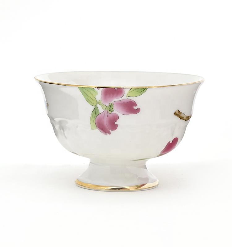 White Gold Rim Afternoon Tea Set With Cups And Saucers Porcelain Teapot And Cup Set