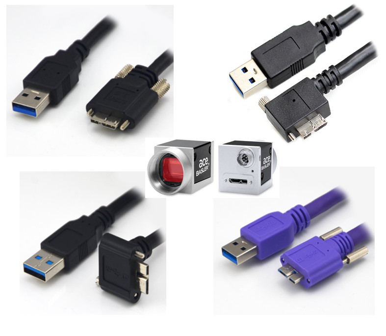 Ferrite Core Halogen Free PVC 3.5M 28WG USB3 Vision Cable