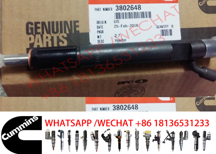 Original INJECTOR CUMMINS 3802648 3926787 3802648 3926787 3802648 6CT8.3 Diesel Engine