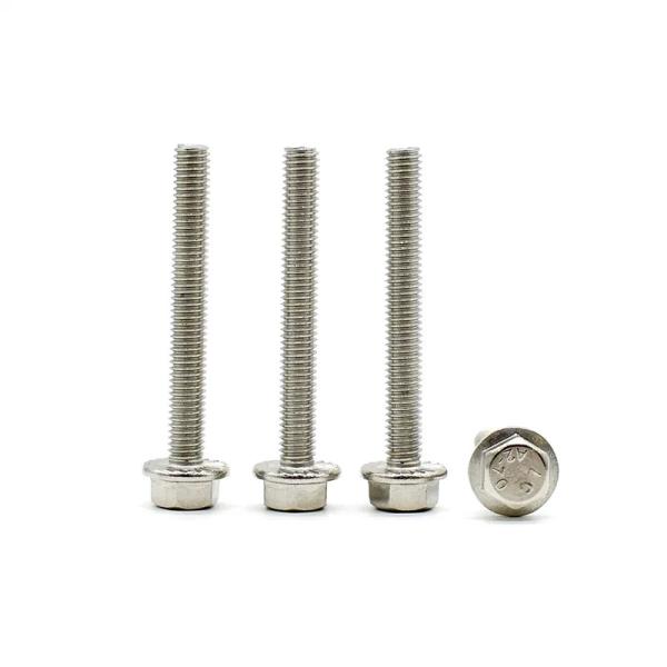 Hex Flange Bolt Chinese Factory Supply Titanium Alloy Steel Hexagon Flange Bolts