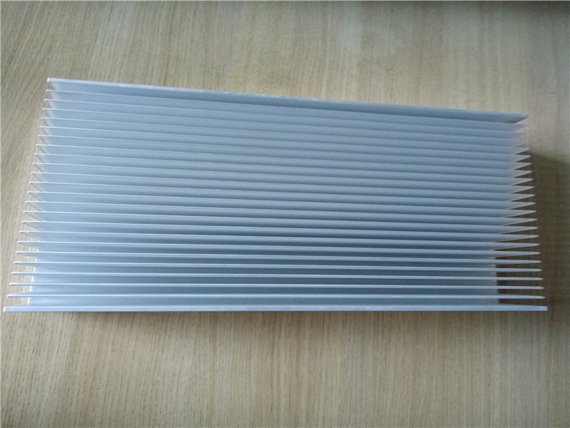 Electrical 350*500*20mm Silver Cooler Heatsink Aluminum Heat Sink Cooling Fin 0.25mm Thin Fin GS ROHS