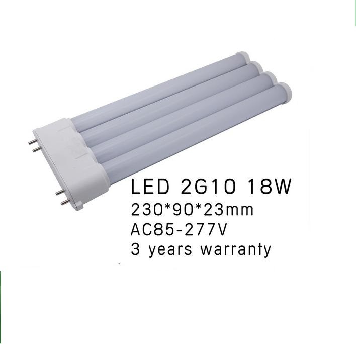TYPE A+B 2G10 led PL light 10W CRI80 120LM/W 2835smd AC85-277V Three-year warranty