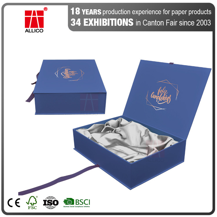 Matte Black Flap Lid Magnetic Packaging Box 9.05 x 6.69 x 2.75 inch
