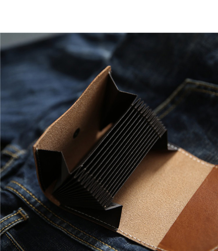 First-Layer Cowhide Buckle Wallet Men's Genuine Leather All-in-One Bag with Large Capacity