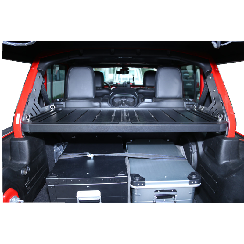 Off-Road Black Powder Coating T-Slot Aluminum Alloy Cargo Rack for Jeep Wrangler JL JK