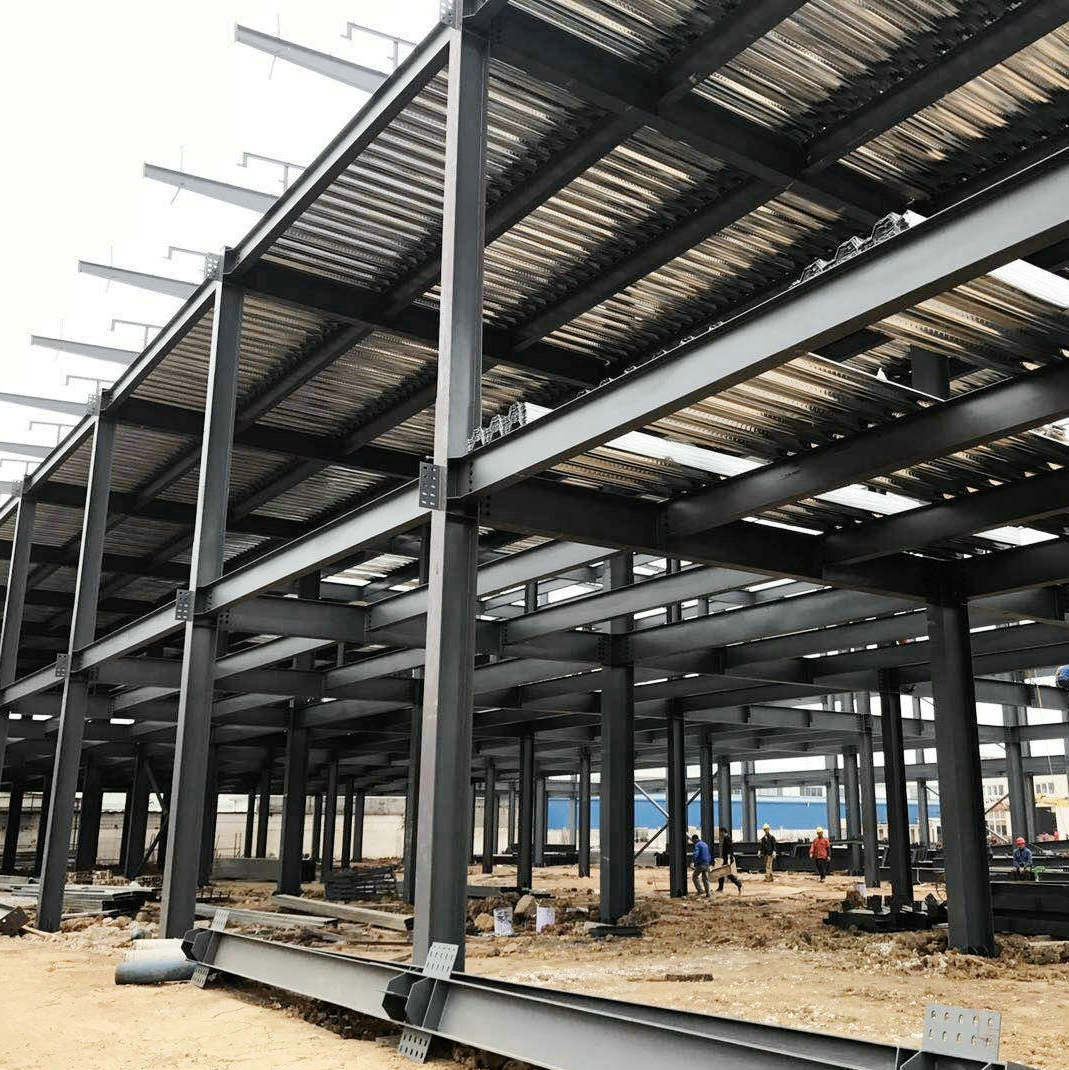 Anti Fire Steel Frame Warehouse Building , Metal Garage Building With Building Drawings