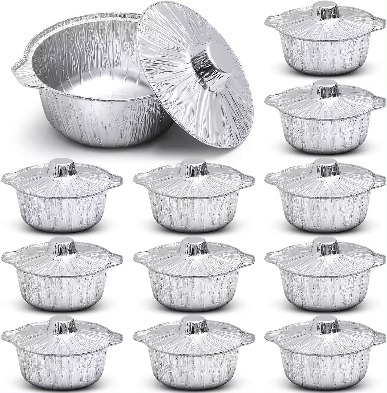 Round Disposable Aluminum Containers 4300ML Capacity For Customer Requirements