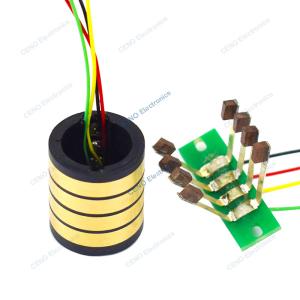 China Separate Slip Ring with Two half style and Split Electric Signal Rotary Joint on sale
