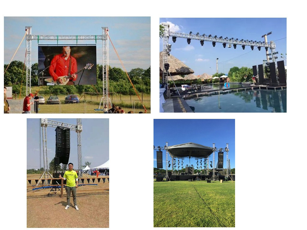 Customized TUV Aluminum Stage Truss Display Outdoor Exhibition Lighting Truss System