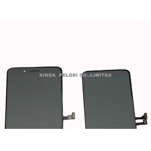 Front Glass LCD Screen Replacement With Frame , Black Mobile LCD Display For