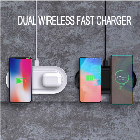 Silicone Covered Qi 4mm 10W Mobile Phone Charger Pad