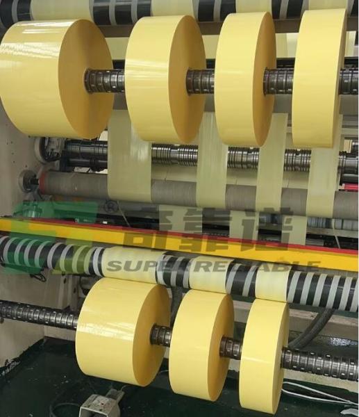 High Adhesion Clear PP Film Adhesive with yellow glassine liner for south africa