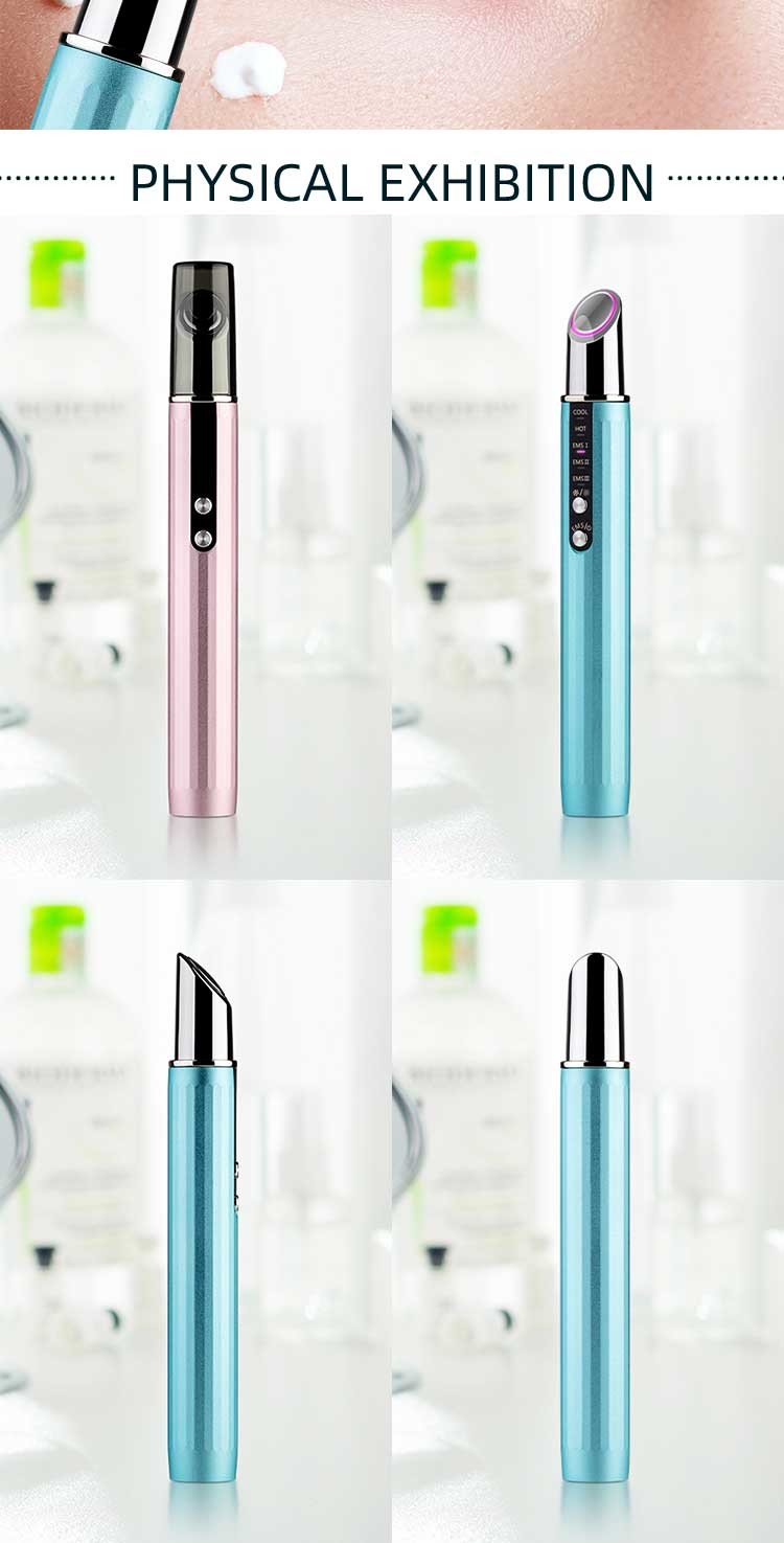 Mini Electric Portable Vibrating Eye Massager Pen Face Tool Anti Wrinkle Anti Aging Randomly Improve Eye Puffiness