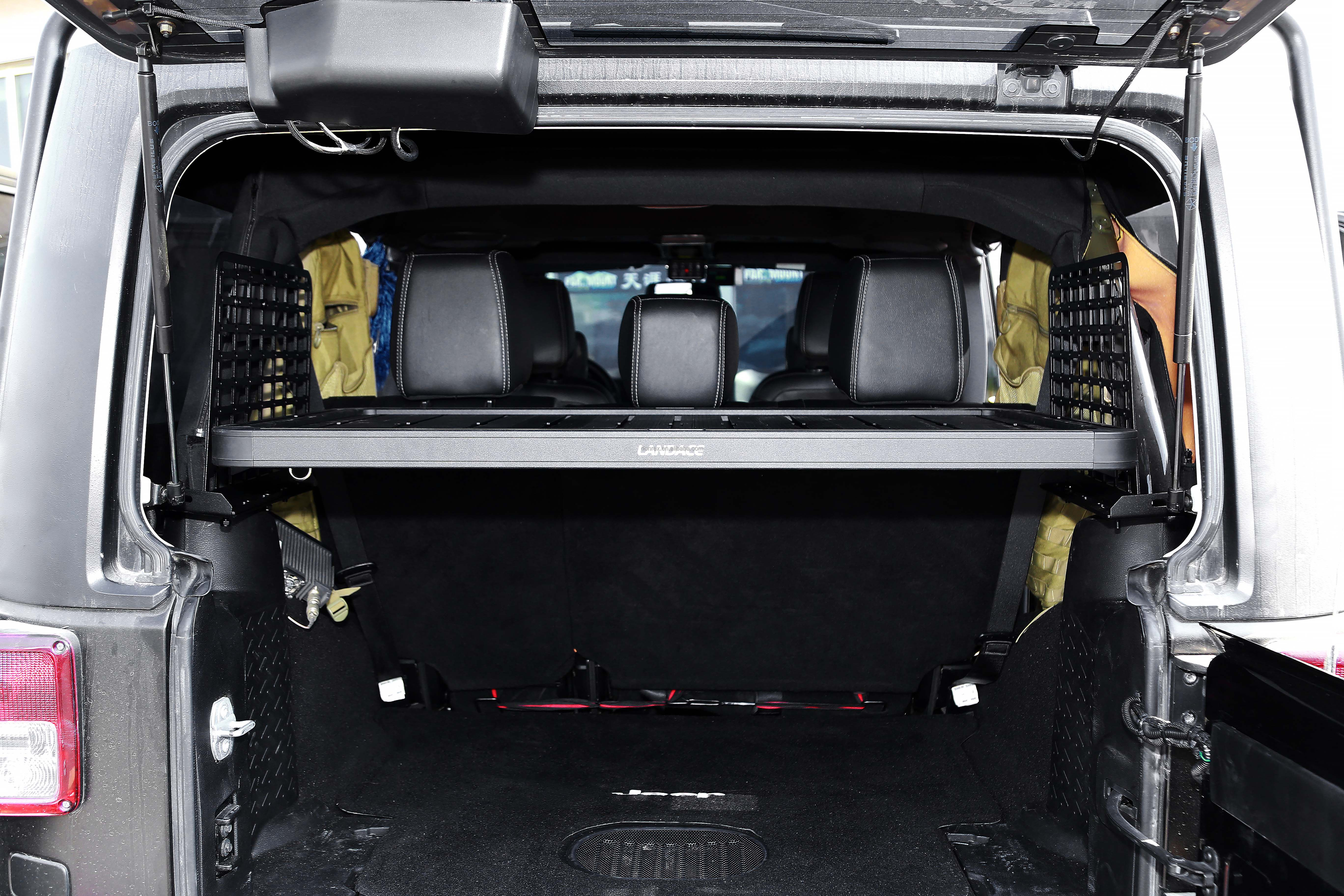 Off-Road Black Powder Coating T-Slot Aluminum Alloy Cargo Rack for Jeep Wrangler JL JK
