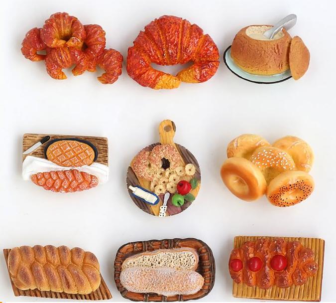 Mini Food Fridge Decoration Magnets Rubber Or PVC Material Eco Friendly