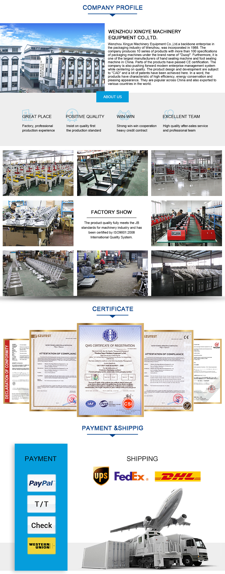 DUOQI BS-G4525 Semi Automatic Heat Shrink Tunnel Box Wrap Sealer Pet Bottle Shrink Wrapping Machine