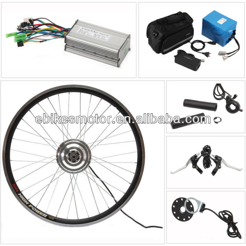Electric bike conversion kit with battery