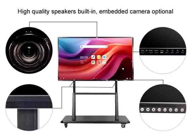 Android 4K LCD Interactive Flat Panel Classroom 110in Intelligent Interactive Panel