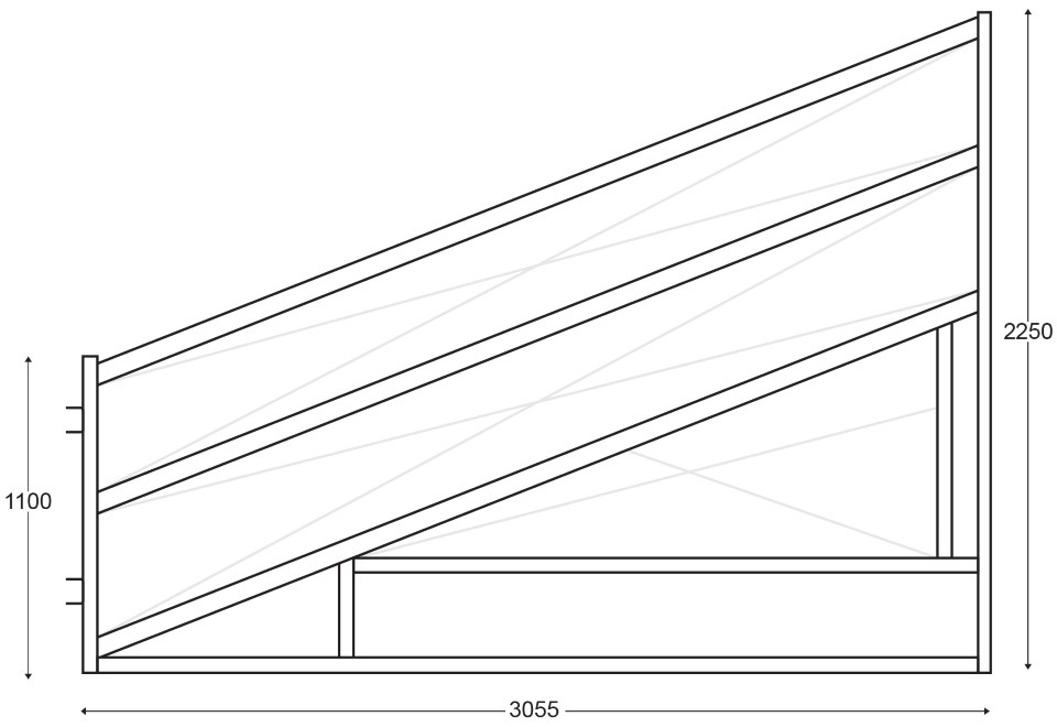 Adjustable Galvanized Cattle Chute Loading Ramp