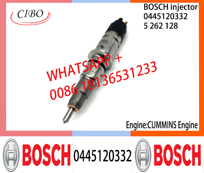 BOSCH 0445120332 Neutral Diesel Fuel Injector Assembly 0445120332 5262128 For CUMMINS Engine