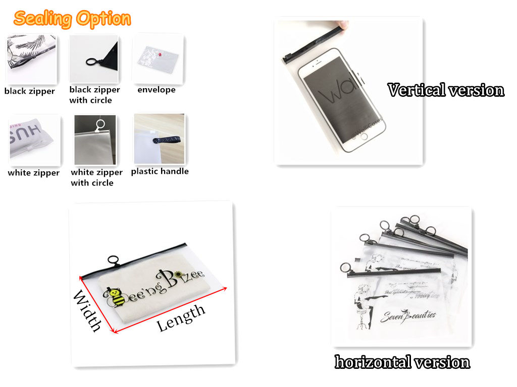 Waterproof PVC Biodegradable Custom Black Frosted Slider Zipper Pouch Bikini Swimwear Clothes Plastic Packaging Zip lock Bag