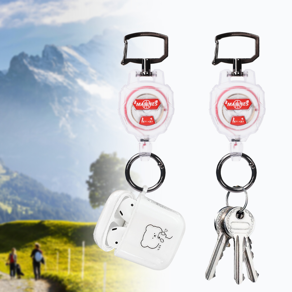 Deyi Badge Reel Stainless Steel Cord Suitable For Men And Women White