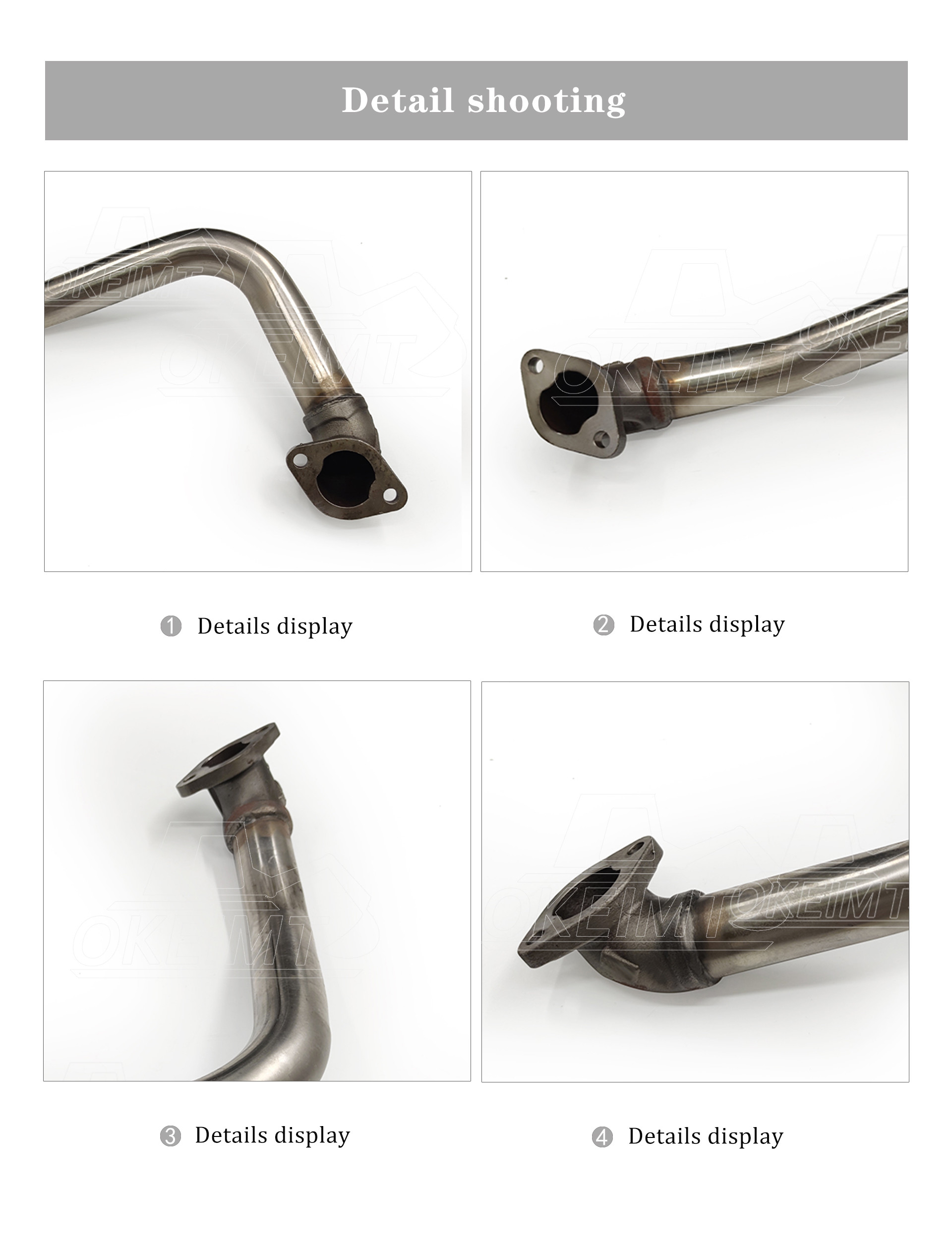 Engine Spare Parts For Kobelco Engine Parts J05E EGR Connecting Pipe