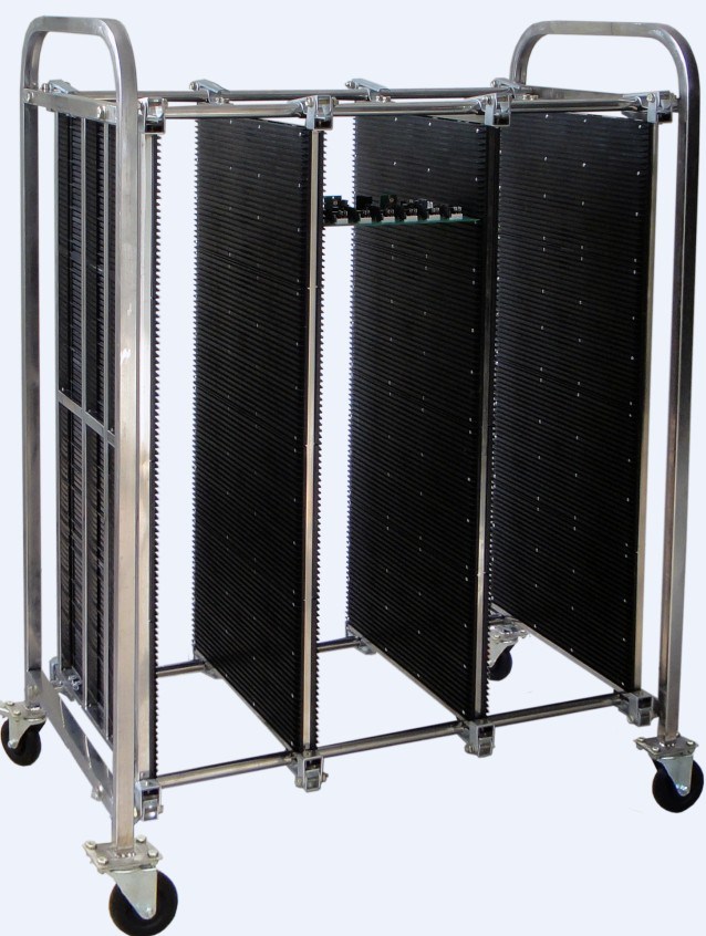 Handle Adjustable ESD PCB SMT Storage Trolley Eletronic Antistatic Reel Storage Cart