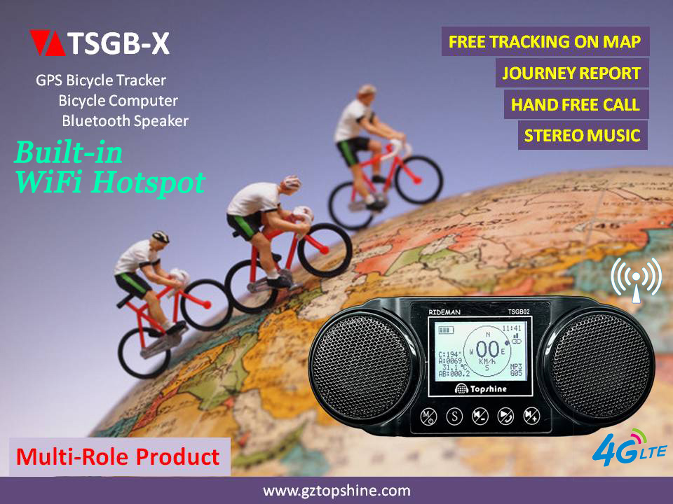 Multifunction Electric Bike Speedometer Ebike LCD Screen TSGB02 With BT Stereo Speaker