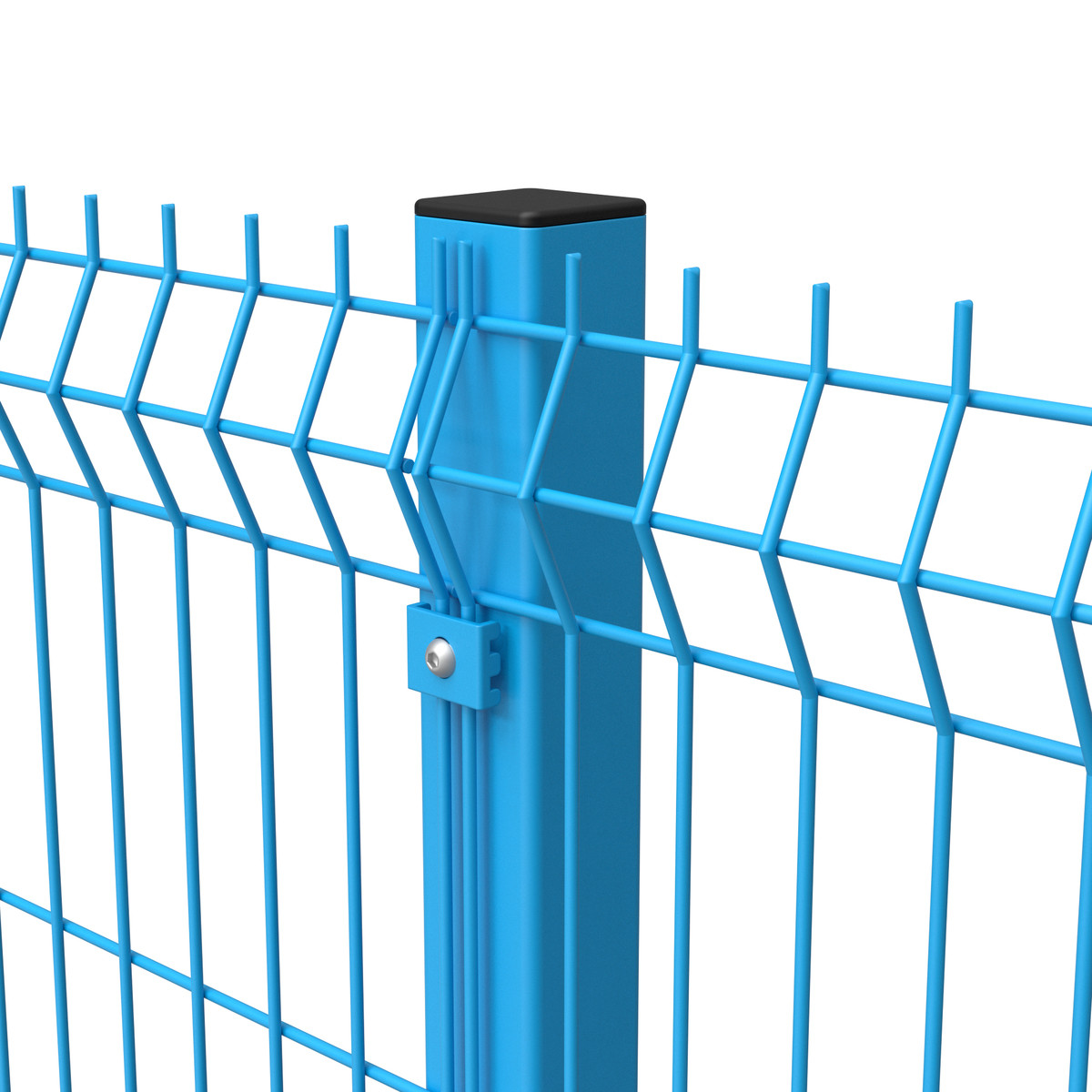 3D Welded V Mesh Security Fencing PVC Coated Galvanized