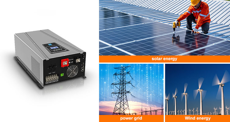 3KVA Pure Sine Wave Inverter Charger 3000W For DC24V 36V AC110V 220V 240V Output Type