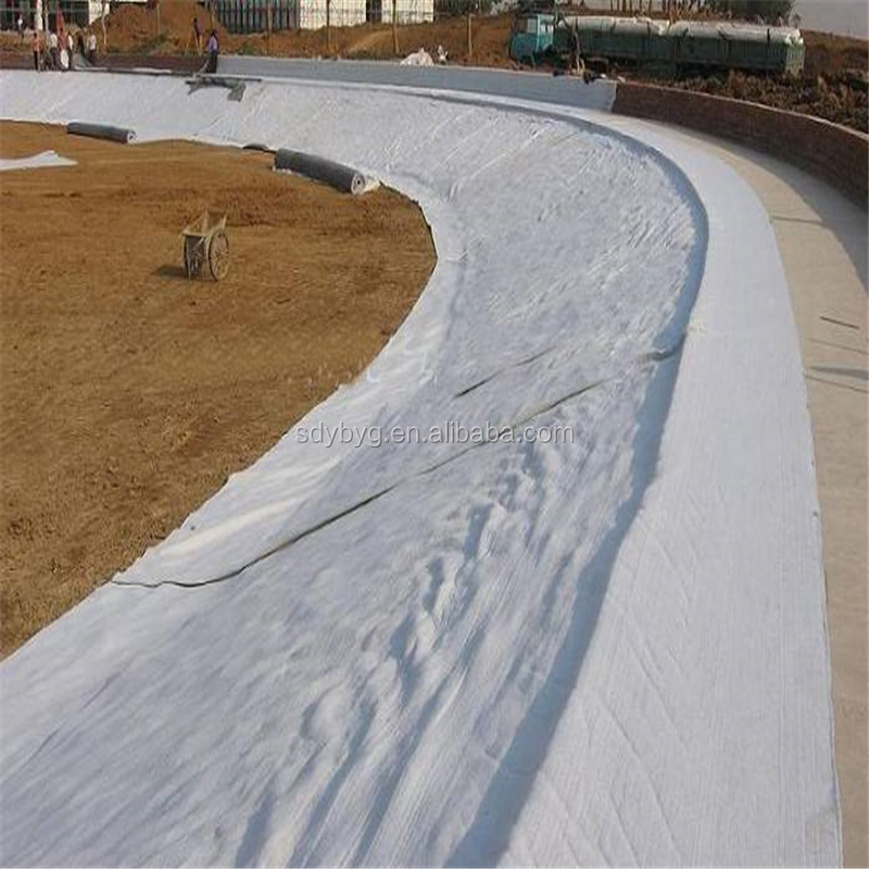 Road Repair 300g 400g 600g Polyester Long Fiber Needle Punched Non Woven Geotextile