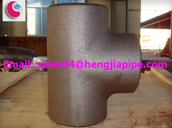 Butt weld reducing tee/ pipe fittings manufacturer in China