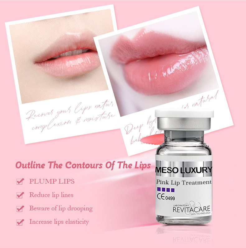Pink Luxury Vitamin C Lip Serum Meso Organic Treatment Lip Brightening Serum