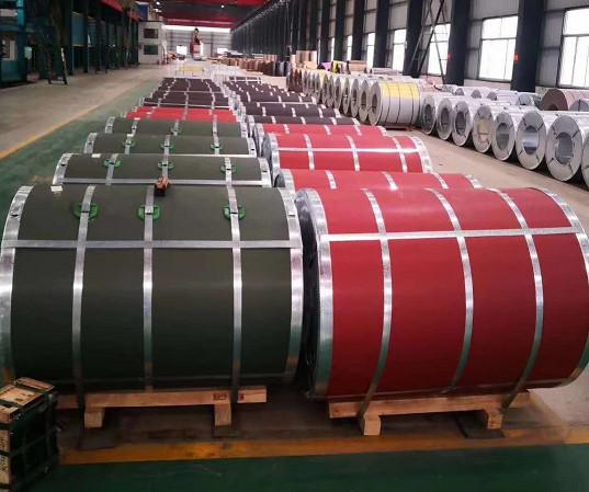 Colour Coated Matt Textured Steel Coils AZ150 Pre Painted Galvalume Steel Base