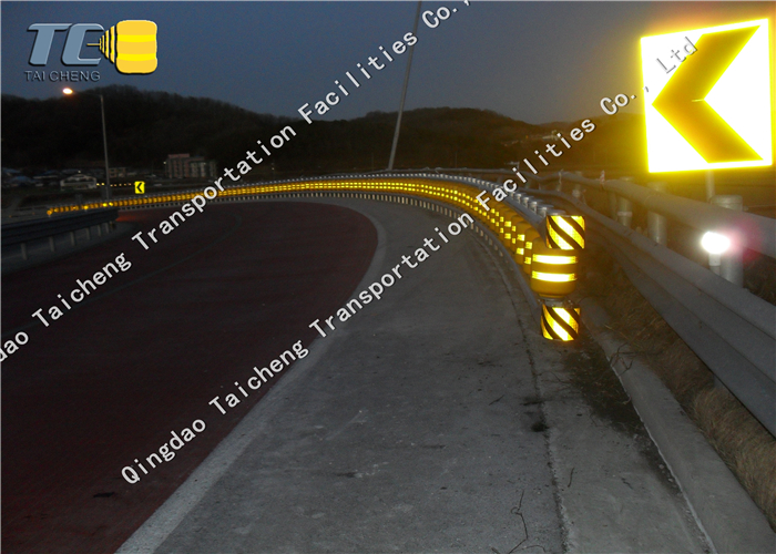 PU And PVC Rolling Guardrail Barrier ISO Standard