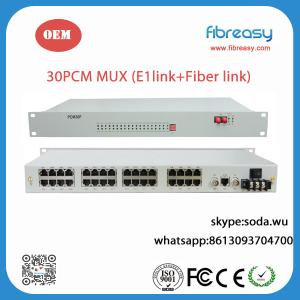  30PCM MUX with E1 link and optical link back up Manufactures