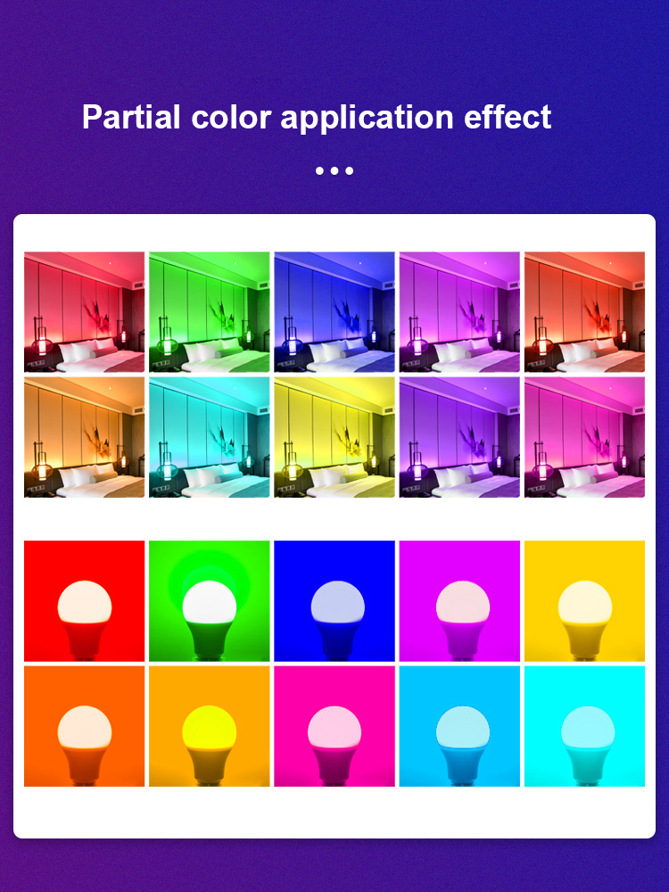 LED Light Atmosphere Light Home Decoration Bulb with Intelligent Control and Remote
