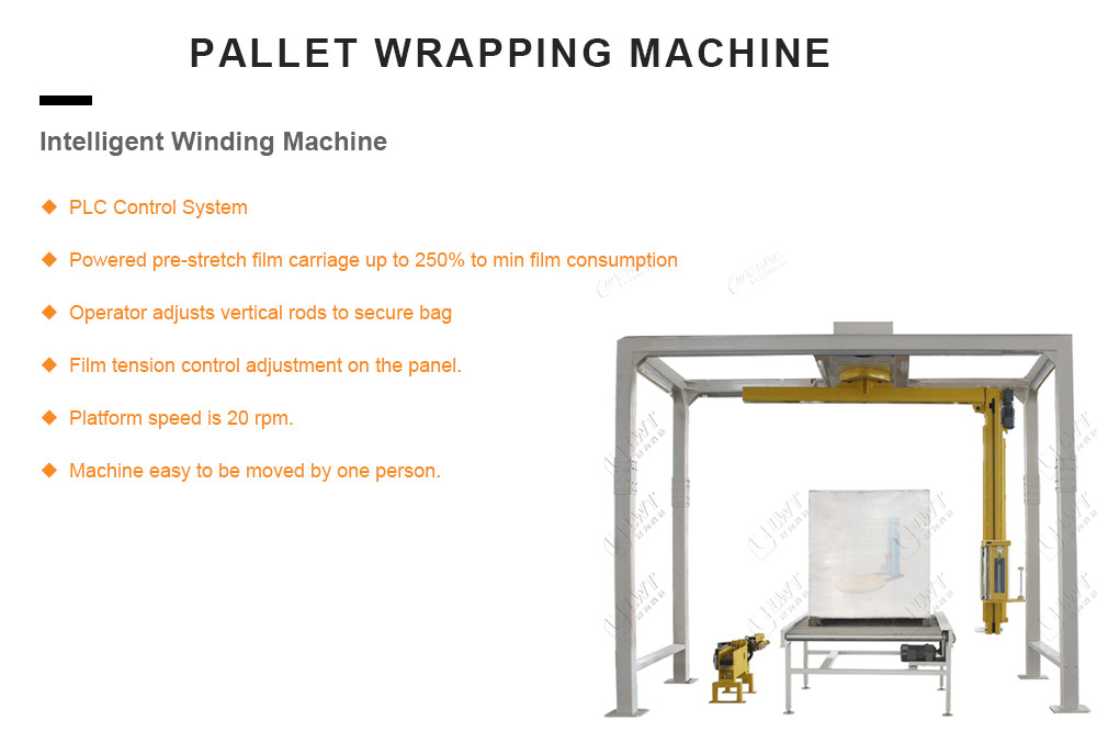Full Automatic Prestretch Film Packaging Package Wrapper Pallet Wrapping Machinery