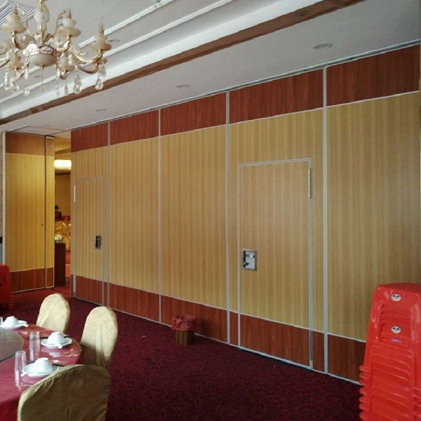Melamine Faced MDF Or Plywood Acoustic Movable Walls Environmental E1 Grade