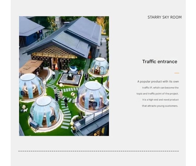 Outdoor star room Villa home leisure room full landscape sun room