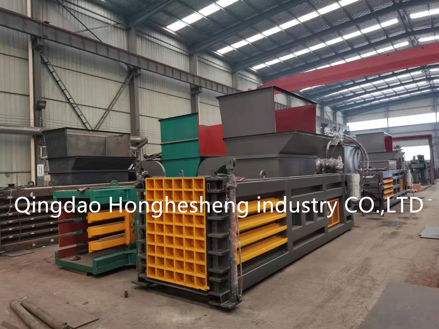 Waste Cardboard Plastic Bottle Press Machine Horizontal 120t