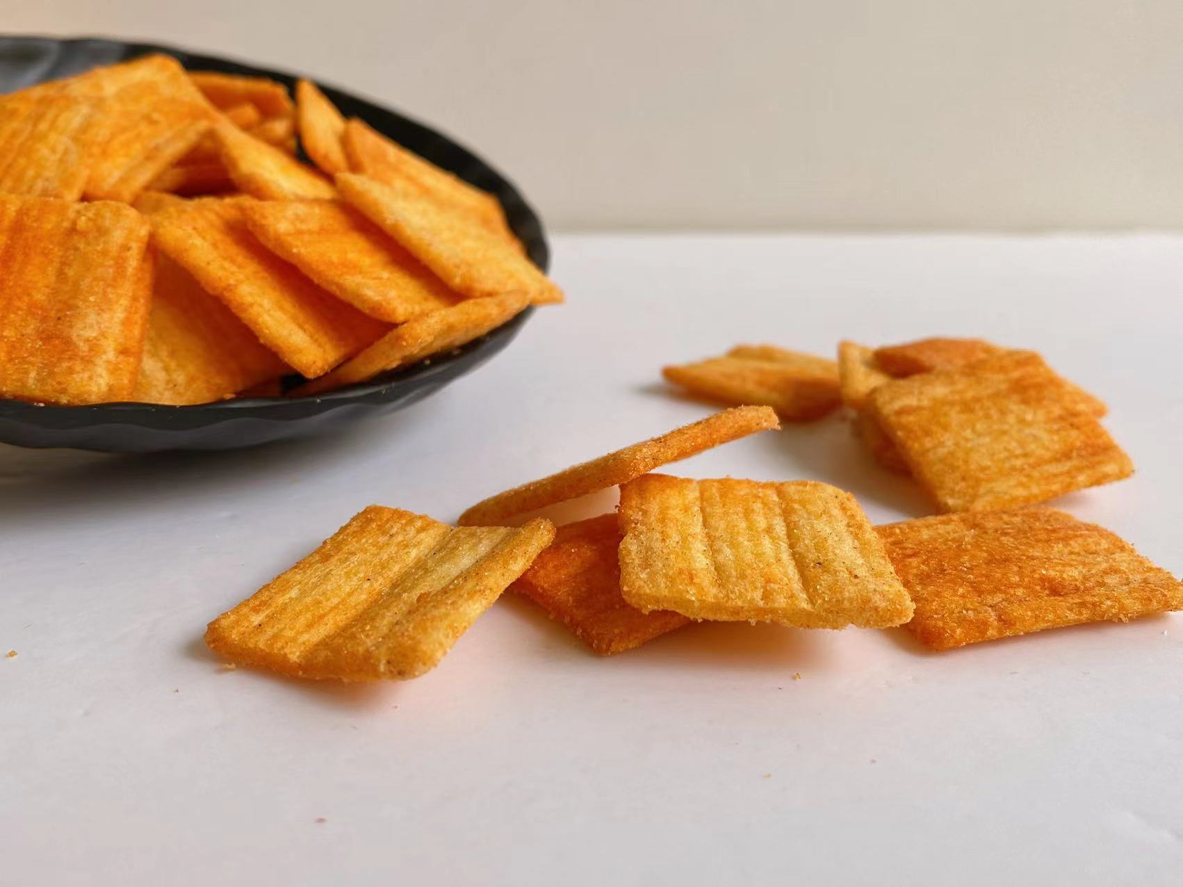Exotic Snacks Crispy Ketchup Flavor Guoba Tomato Rice Crust Crispy Rice Cracker
