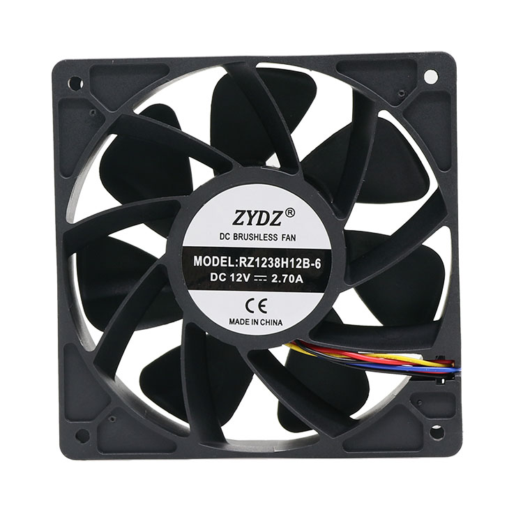 Strong Airflow Axial Fan 120mm 12V 6500PWM Cooling Fan 12038 Cooler Replacement 6Pin Connector for Machine