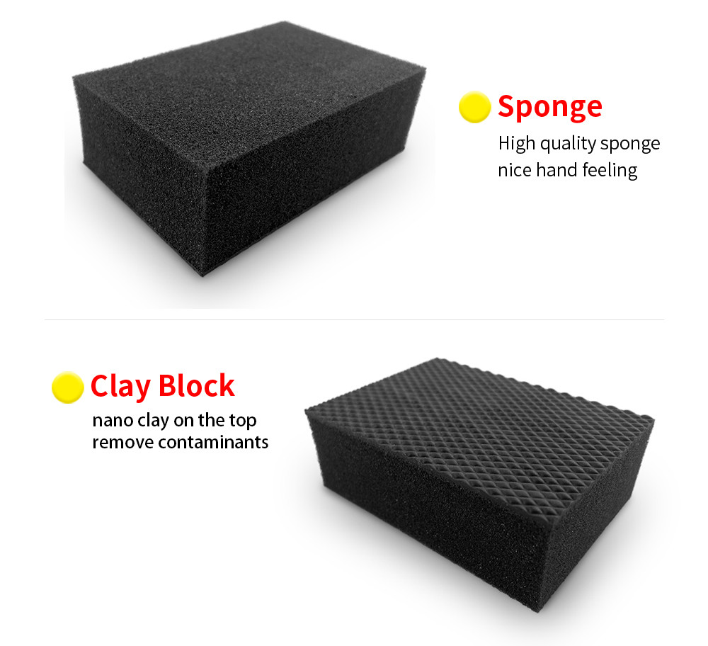 Square Shape Red Car Polishing Clay Block Clay Block Detailing With Medium Grade
