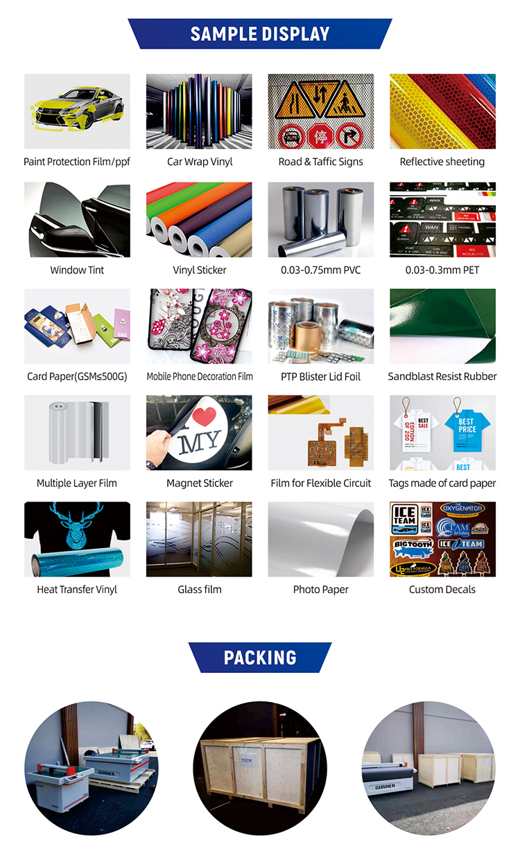 220V Voltage Digital Die Cutting Machine for Roll Materials PPF Window Tint Flatbed Cutter VFR1612
