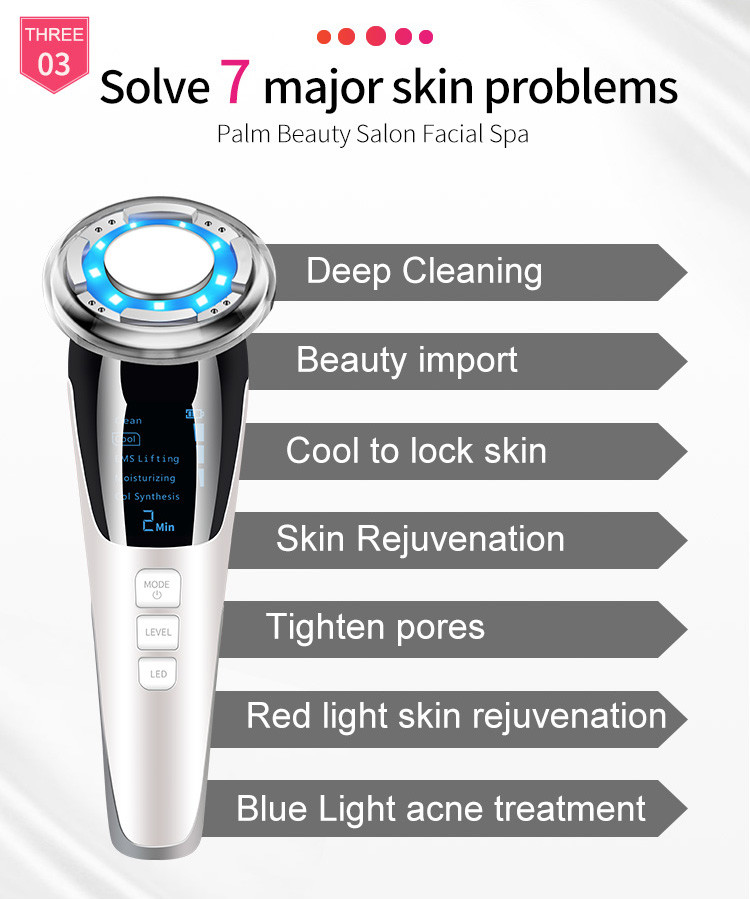 Galvanic Massage 2 In 1 EMS Facial Machine For Home Use