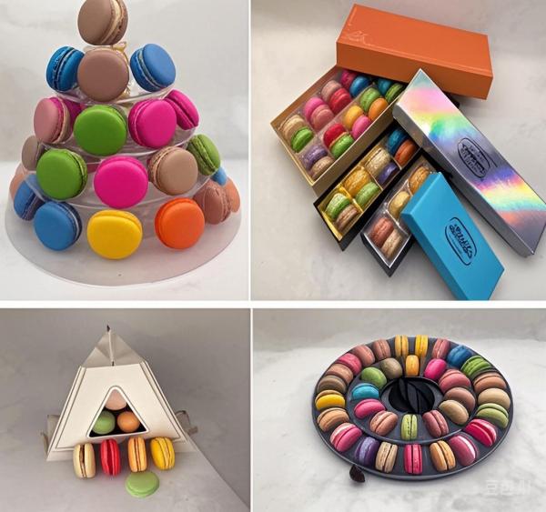 Size The packaging should fit the size of the macarons and allow enough space