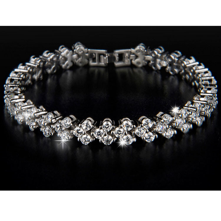 High Quality Clear Cubic Zirconia Tennis Bracelet for Women Wedding Jewelry (JDS935 )