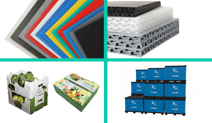 Polypropylene Honeycomb Boxes Plastic Coaming Box For Flour Rice